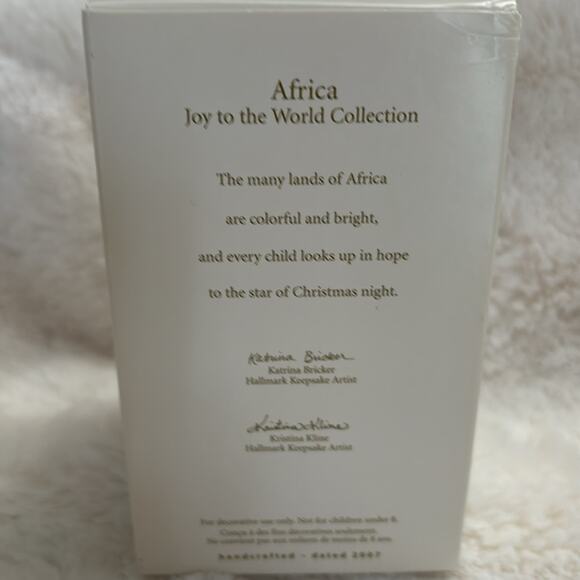 2007 Hallmark Keepsake Joy to the World Collection Africa - Picture 6 of 6